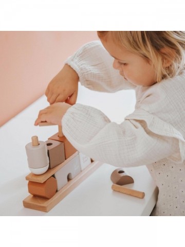 Label label stacking blocks nougat 1