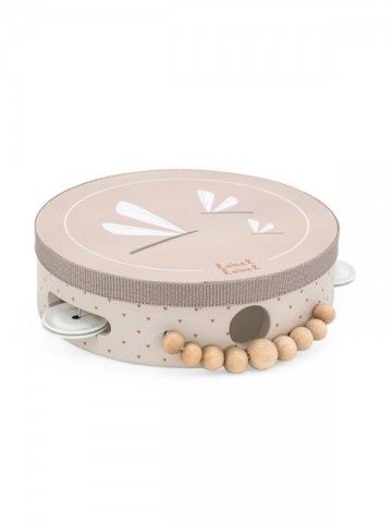 Label label wooden tambourine nougat