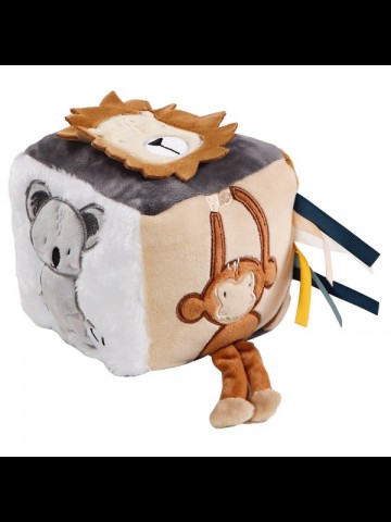 Tryco plush activity cube jungle