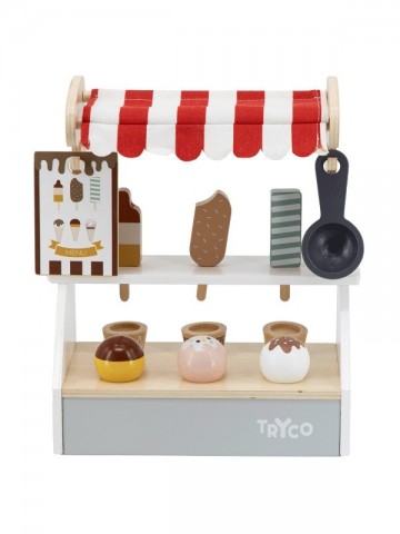Tryco wooden ice cream cart